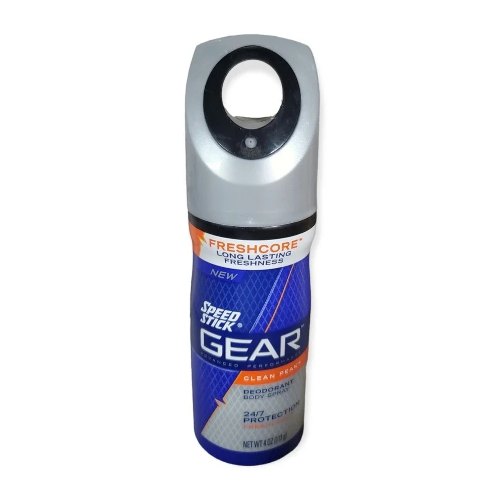 Speed Stick Gear Deodorant Body Spray Clean Peak 4oz (1‎ Bottle)